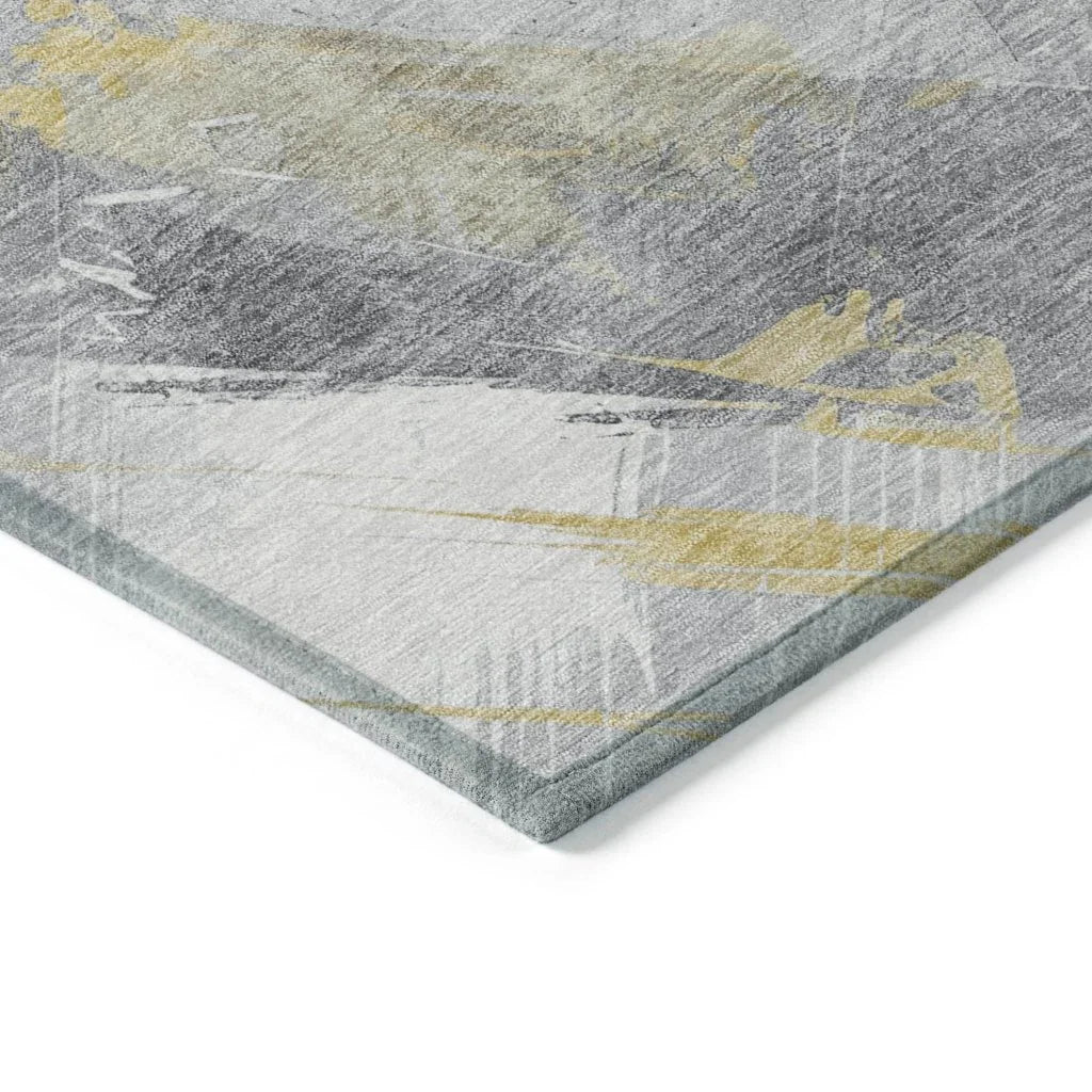 LOOMLAN Rugs Zarinae Gold Washable Indoor-Outdoor Rug