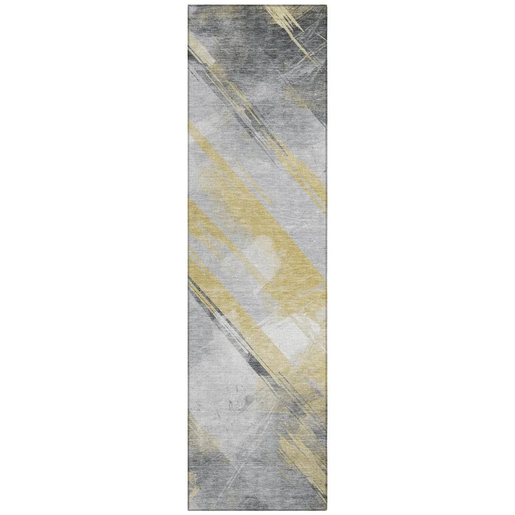 LOOMLAN Rugs Zarinae Gold Washable Indoor-Outdoor Rug