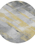 LOOMLAN Rugs Zarinae Gold Washable Indoor-Outdoor Rug
