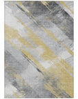 LOOMLAN Rugs Zarinae Gold Washable Indoor-Outdoor Rug