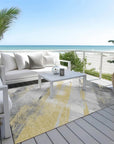 LOOMLAN Rugs Zarinae Gold Washable Indoor-Outdoor Rug