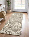 LOOMLAN Rugs Zena Beige Washable Indoor-Outdoor Rug