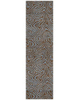 LOOMLAN Rugs Zena Brown Washable Indoor-Outdoor Rug