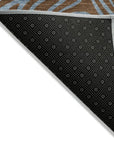 LOOMLAN Rugs Zena Brown Washable Indoor-Outdoor Rug