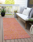 LOOMLAN Rugs Zena Pink Washable Indoor-Outdoor Rug