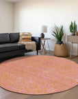 LOOMLAN Rugs Zena Pink Washable Indoor-Outdoor Rug