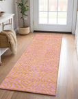 LOOMLAN Rugs Zena Pink Washable Indoor-Outdoor Rug
