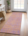 LOOMLAN Rugs Zena Purple Washable Indoor-Outdoor Rug