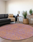 LOOMLAN Rugs Zena Purple Washable Indoor-Outdoor Rug