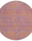 LOOMLAN Rugs Zena Purple Washable Indoor-Outdoor Rug