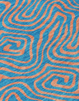 LOOMLAN Rugs Zena Teal Washable Indoor-Outdoor Rug