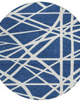 Zephina Blue Washable Indoor - Outdoor Rug - LOOMLAN - LOOMLAN Rugs - Outdoor Rugs