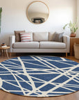 Zephina Blue Washable Indoor - Outdoor Rug - LOOMLAN - LOOMLAN Rugs - Outdoor Rugs