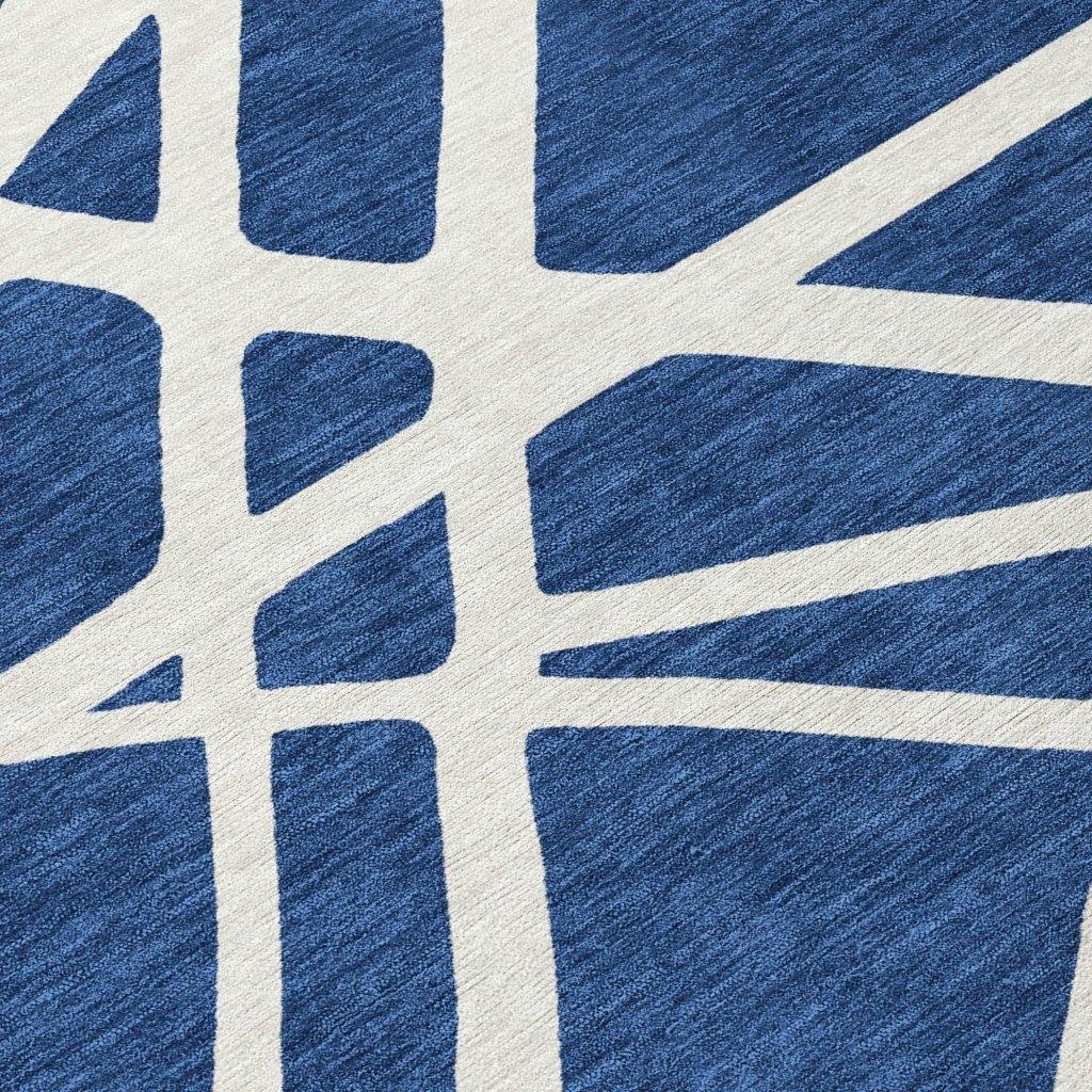 Zephina Blue Washable Indoor - Outdoor Rug - LOOMLAN - LOOMLAN Rugs - Outdoor Rugs
