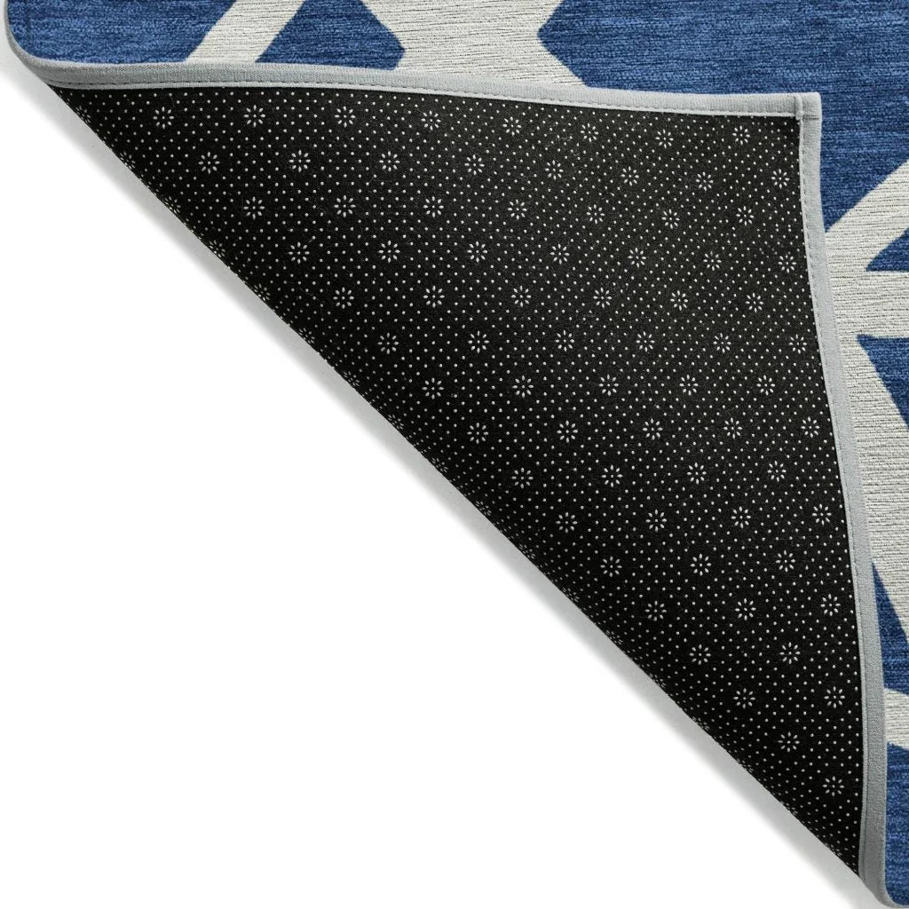 Zephina Blue Washable Indoor - Outdoor Rug - LOOMLAN - LOOMLAN Rugs - Outdoor Rugs