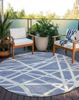 LOOMLAN Rugs Zephina Denim Washable Indoor-Outdoor Rug