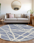 LOOMLAN Rugs Zephina Denim Washable Indoor-Outdoor Rug