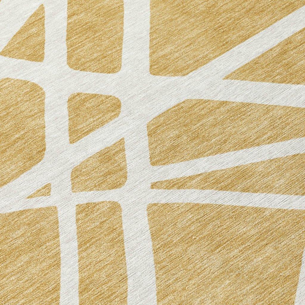 LOOMLAN Rugs Zephina Gold Washable Indoor-Outdoor Rug