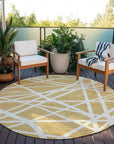 LOOMLAN Rugs Zephina Gold Washable Indoor-Outdoor Rug