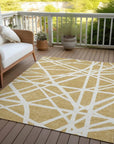 LOOMLAN Rugs Zephina Gold Washable Indoor-Outdoor Rug