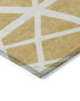 LOOMLAN Rugs Zephina Gold Washable Indoor-Outdoor Rug