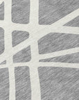 LOOMLAN Rugs Zephina Gray Washable Indoor-Outdoor Rug