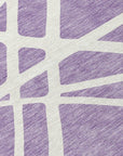LOOMLAN Rugs Zephina Purple Washable Indoor-Outdoor Rug