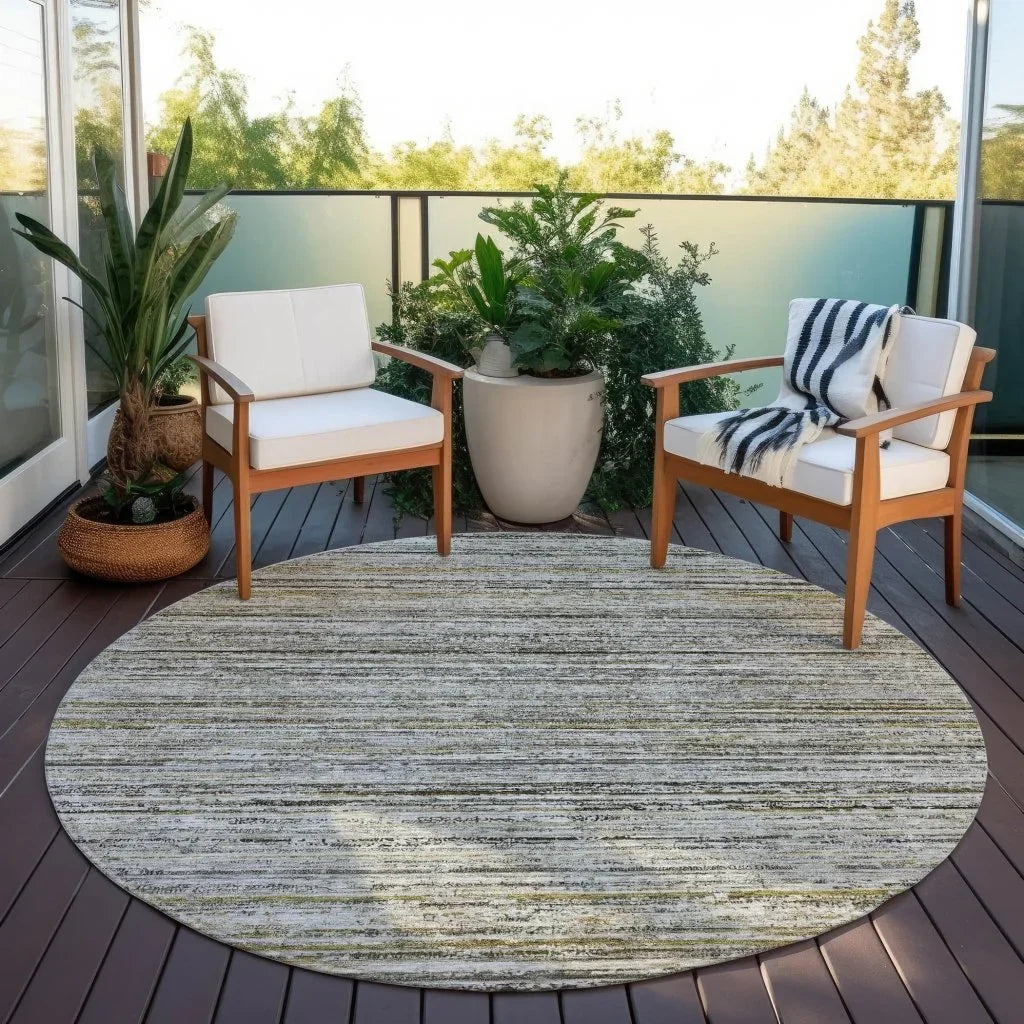 LOOMLAN Rugs Zephyna Gray Washable Indoor-Outdoor Rug