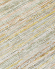 LOOMLAN Rugs Zephyna Green Washable Indoor-Outdoor Rug