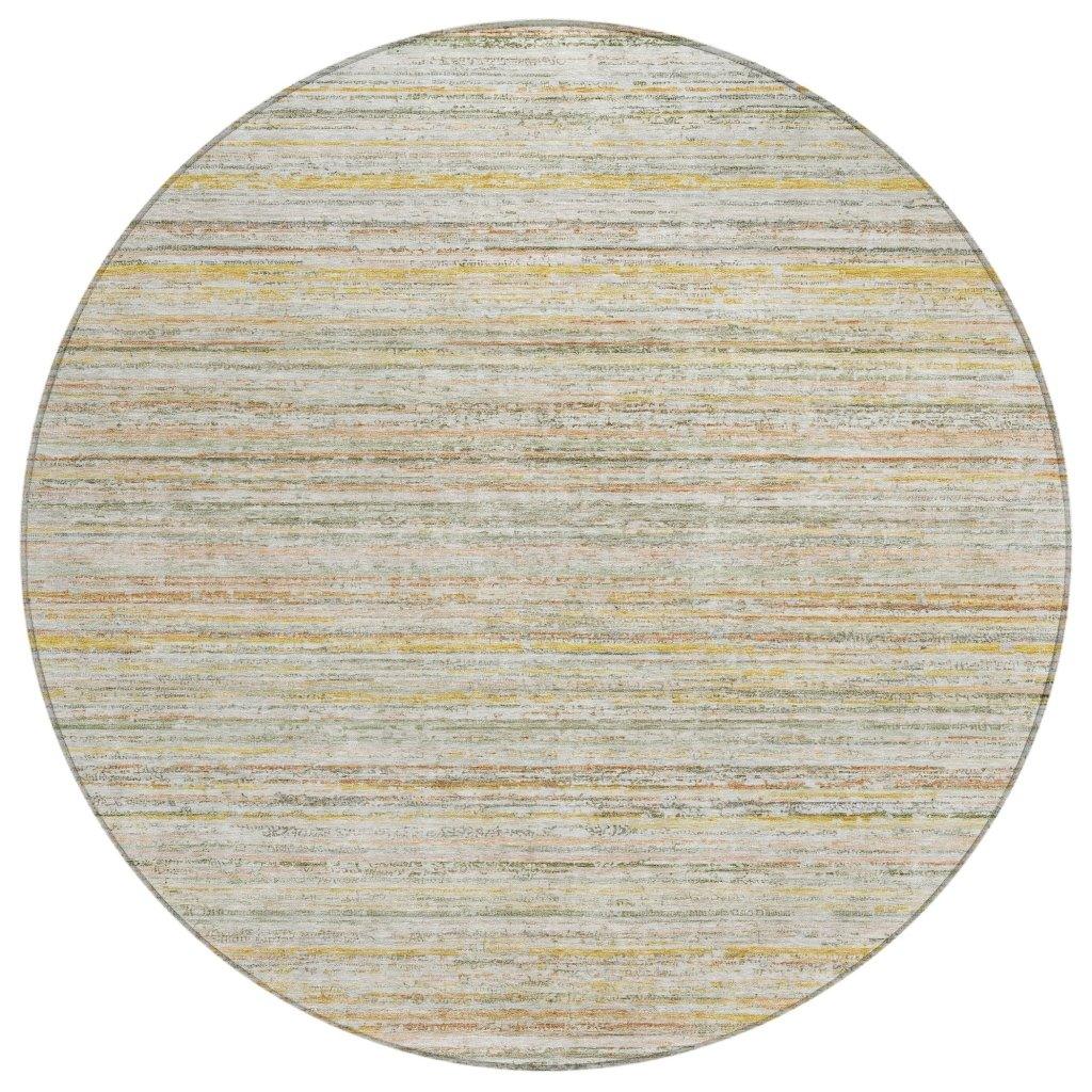LOOMLAN Rugs Zephyna Green Washable Indoor-Outdoor Rug