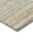 LOOMLAN Rugs Zephyna Green Washable Indoor-Outdoor Rug