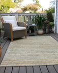 LOOMLAN Rugs Zephyna Green Washable Indoor-Outdoor Rug