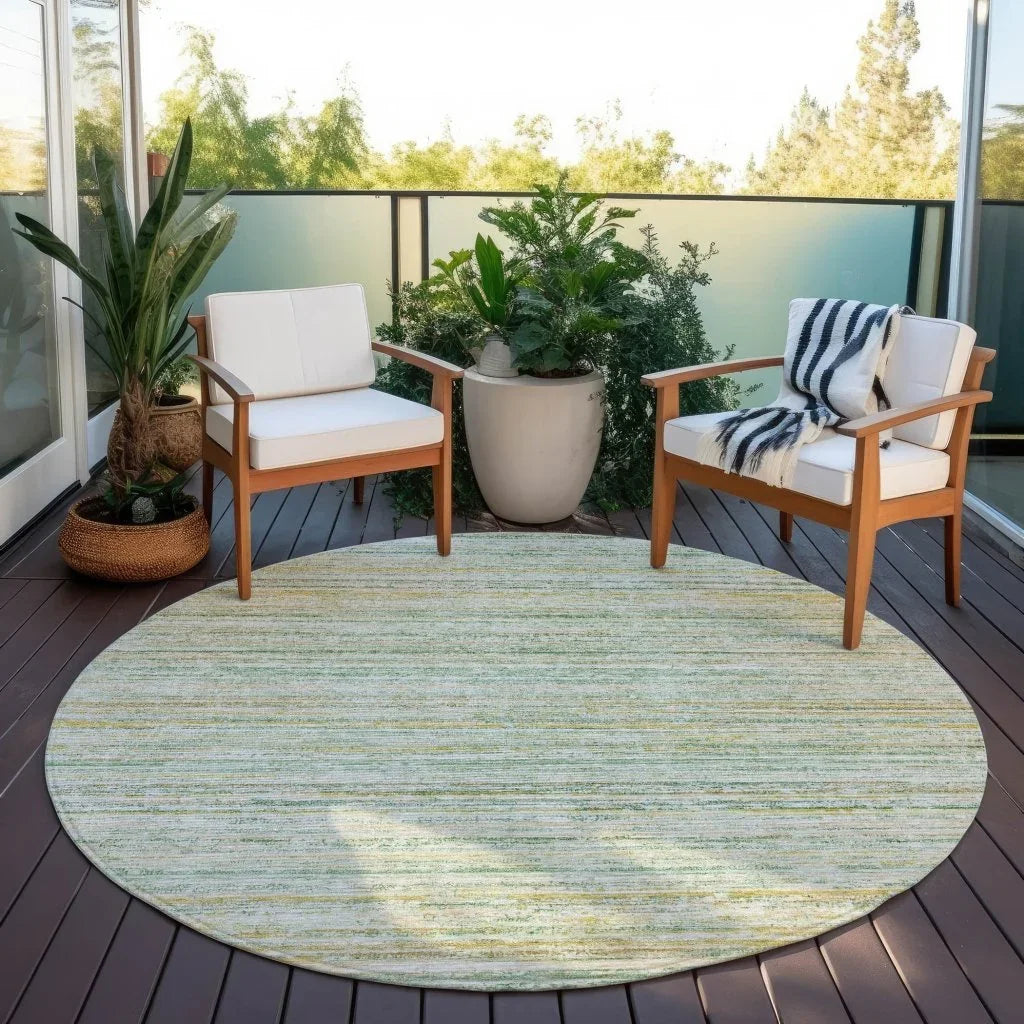 LOOMLAN Rugs Zephyna Mint Washable Indoor-Outdoor Rug