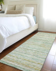 LOOMLAN Rugs Zephyna Mint Washable Indoor-Outdoor Rug
