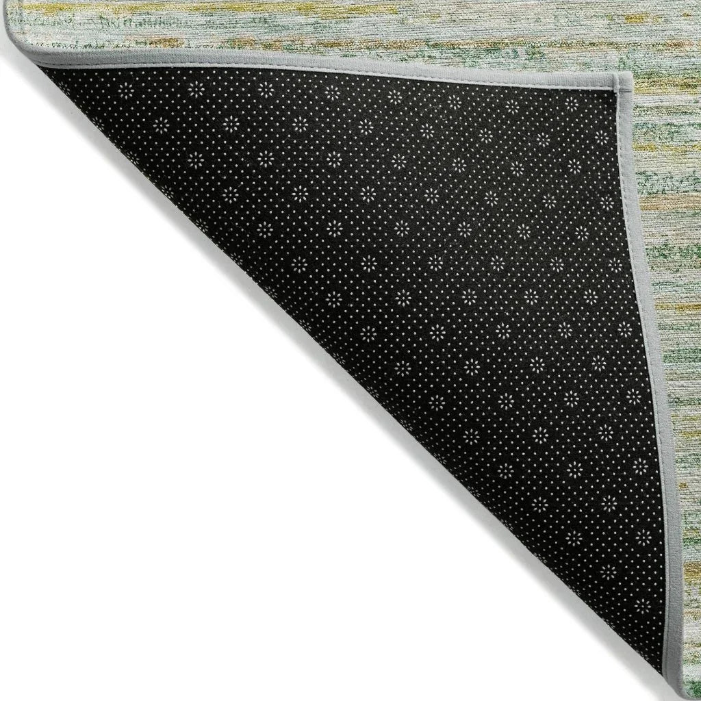 LOOMLAN Rugs Zephyna Mint Washable Indoor-Outdoor Rug