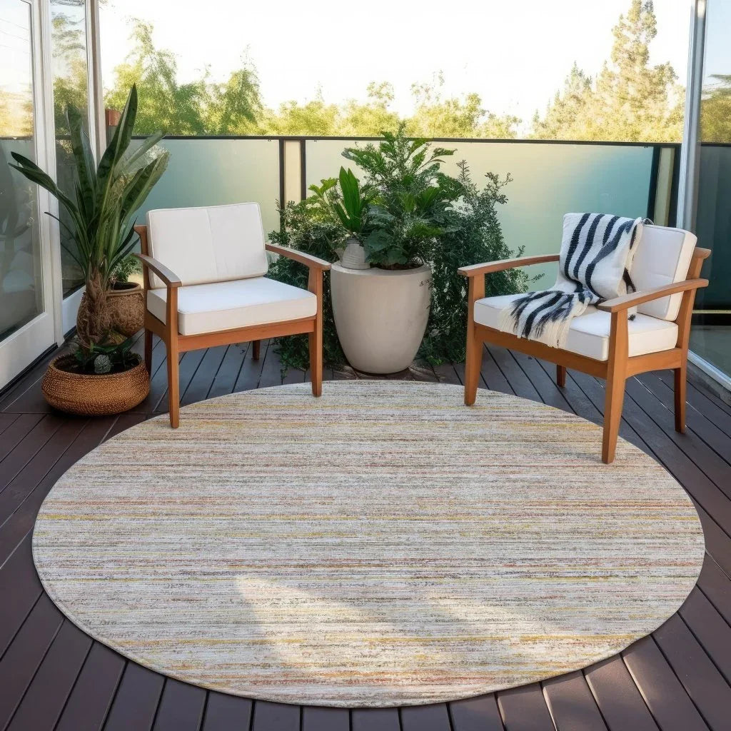 LOOMLAN Rugs Zephyna Orange Washable Indoor-Outdoor Rug