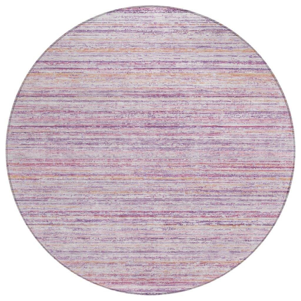 LOOMLAN Rugs Zephyna Pink Washable Indoor-Outdoor Rug