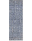 LOOMLAN Rugs Zia Blue Washable Indoor-Outdoor Rug