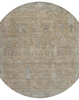 LOOMLAN Rugs Zia Brown Washable Indoor-Outdoor Rug