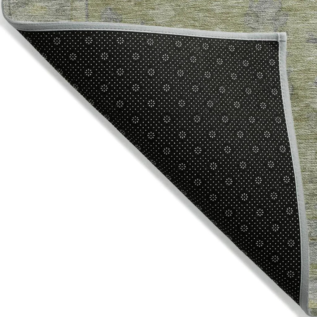 LOOMLAN Rugs Zia Green Washable Indoor-Outdoor Rug