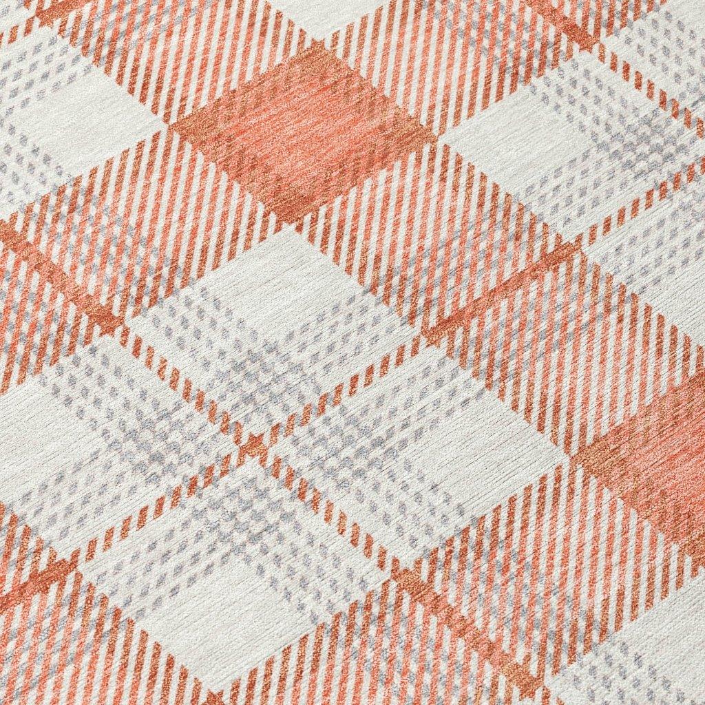 LOOMLAN Rugs Zinara Coral Washable Indoor-Outdoor Rug