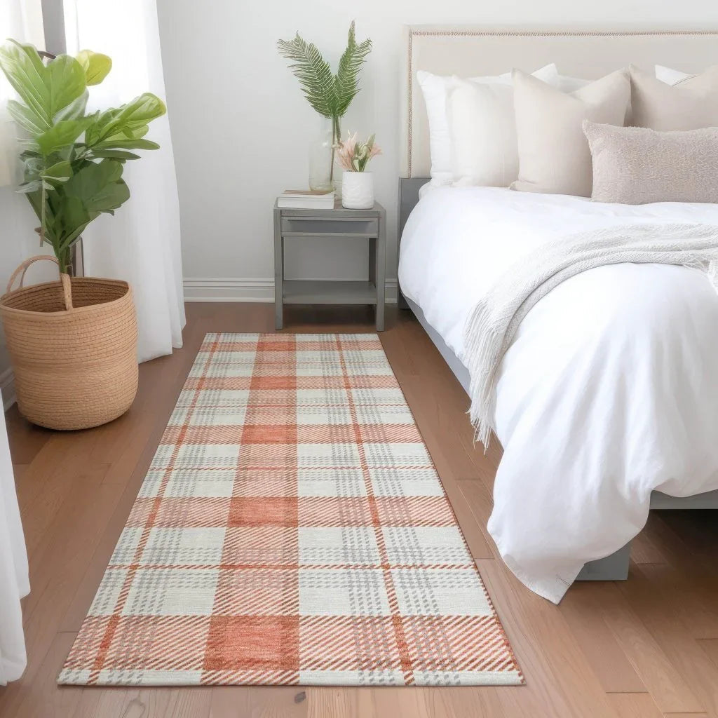 LOOMLAN Rugs Zinara Coral Washable Indoor-Outdoor Rug