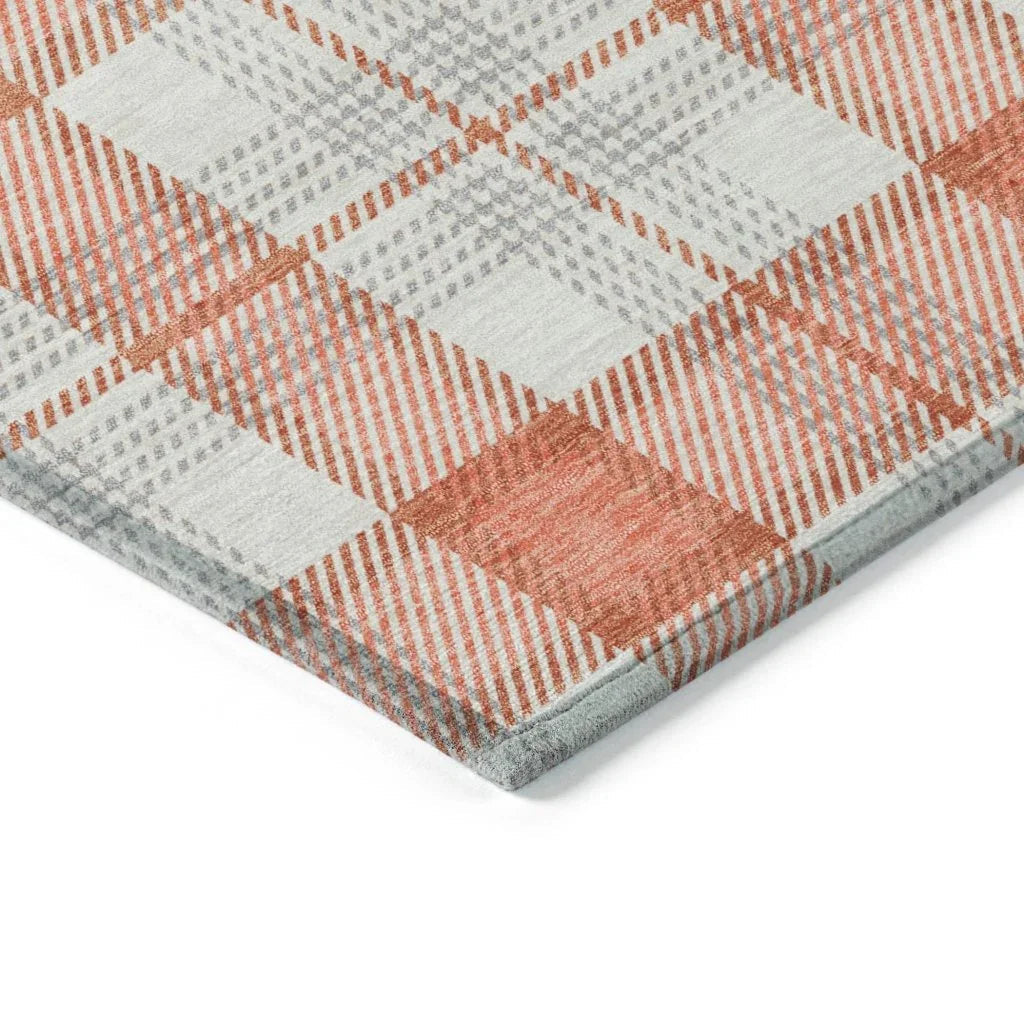 LOOMLAN Rugs Zinara Coral Washable Indoor-Outdoor Rug