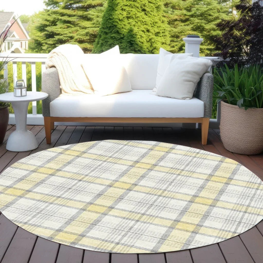 LOOMLAN Rugs Zinara Gold Washable Indoor-Outdoor Rug