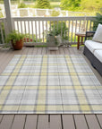 LOOMLAN Rugs Zinara Gold Washable Indoor-Outdoor Rug