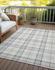 LOOMLAN Rugs Zinara Gray Washable Indoor-Outdoor Rug