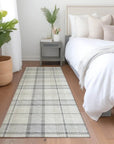 LOOMLAN Rugs Zinara Gray Washable Indoor-Outdoor Rug