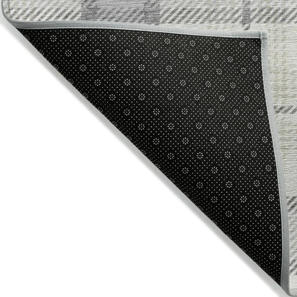 LOOMLAN Rugs Zinara Gray Washable Indoor-Outdoor Rug