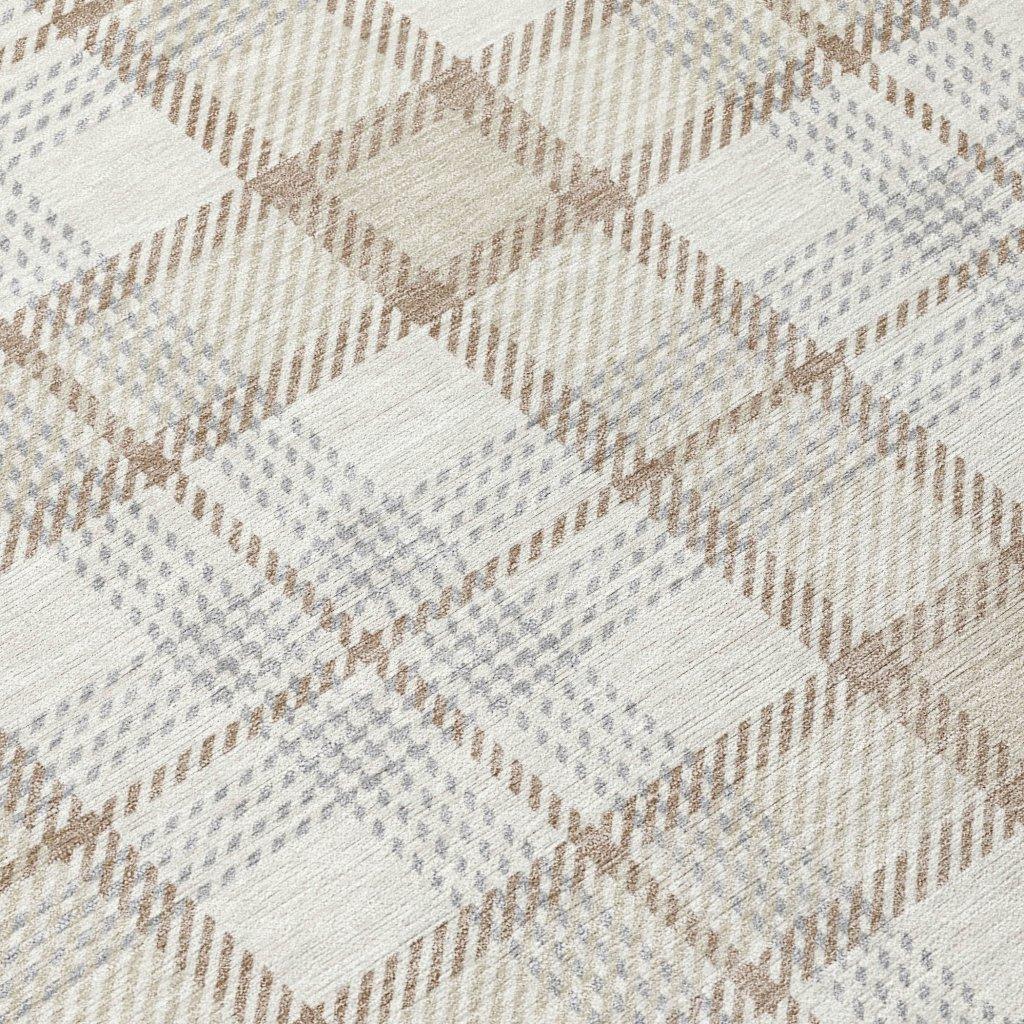 LOOMLAN Rugs Zinara Ivory Washable Indoor-Outdoor Rug