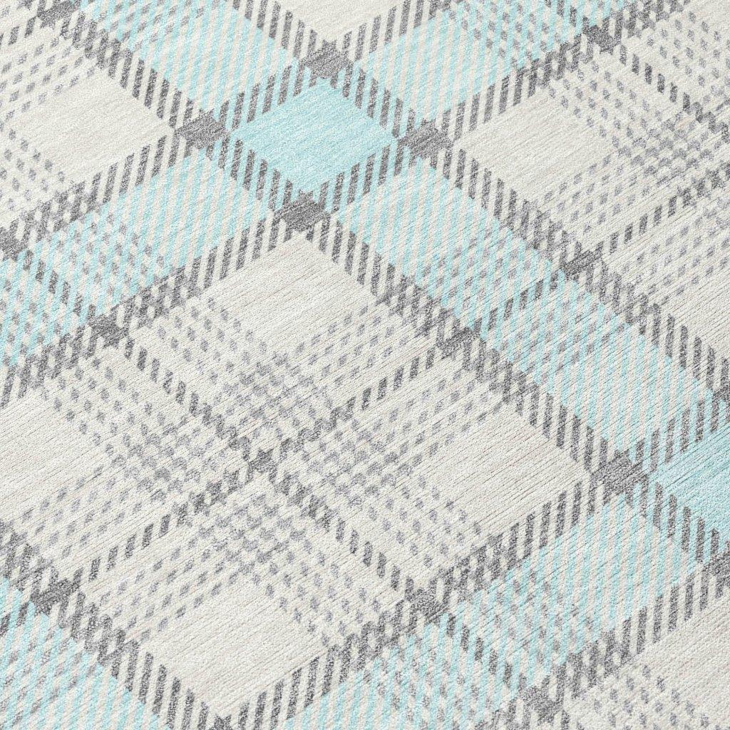 LOOMLAN Rugs Zinara Sky Washable Indoor-Outdoor Rug